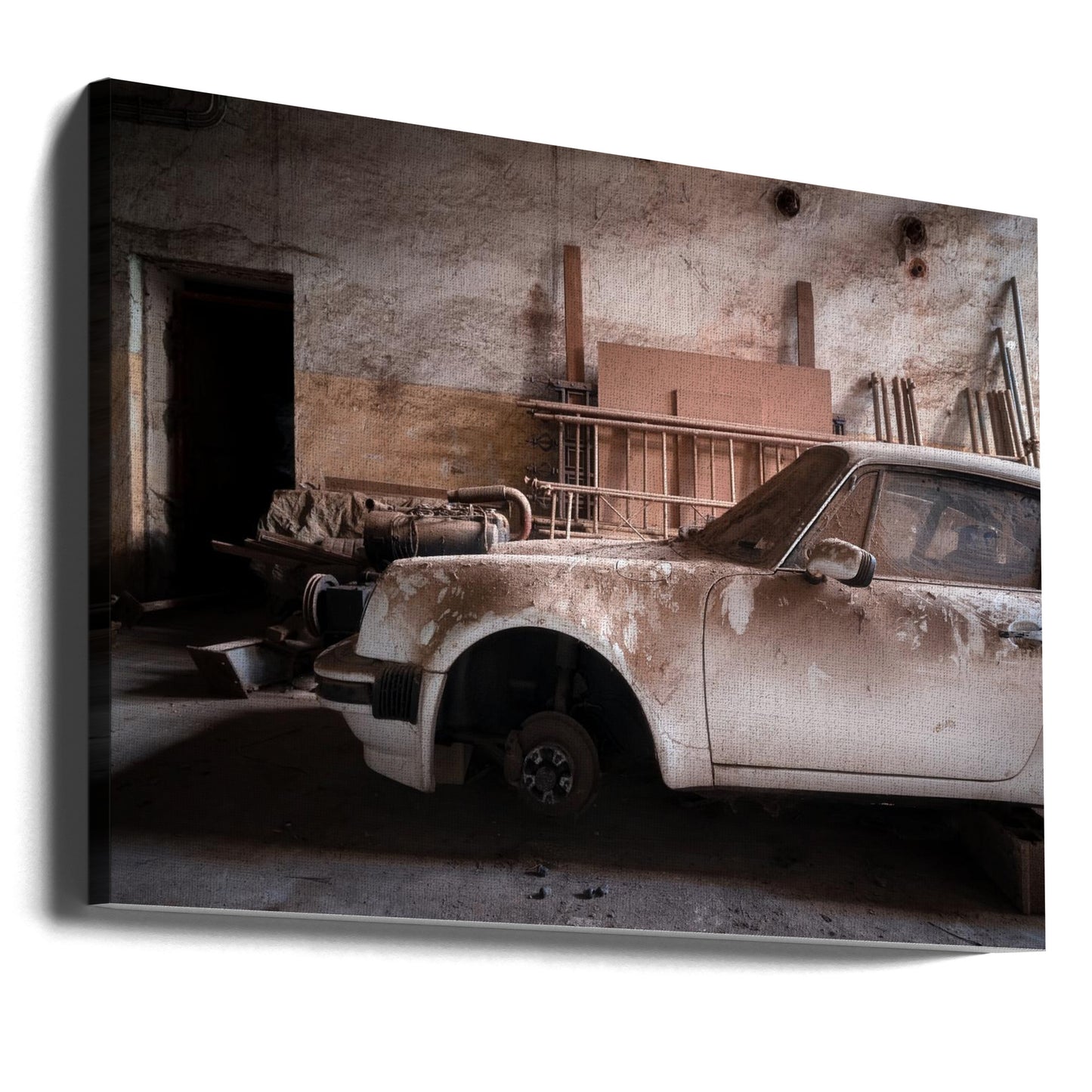 Staubiger Porsche | Leinwand-Bilder
