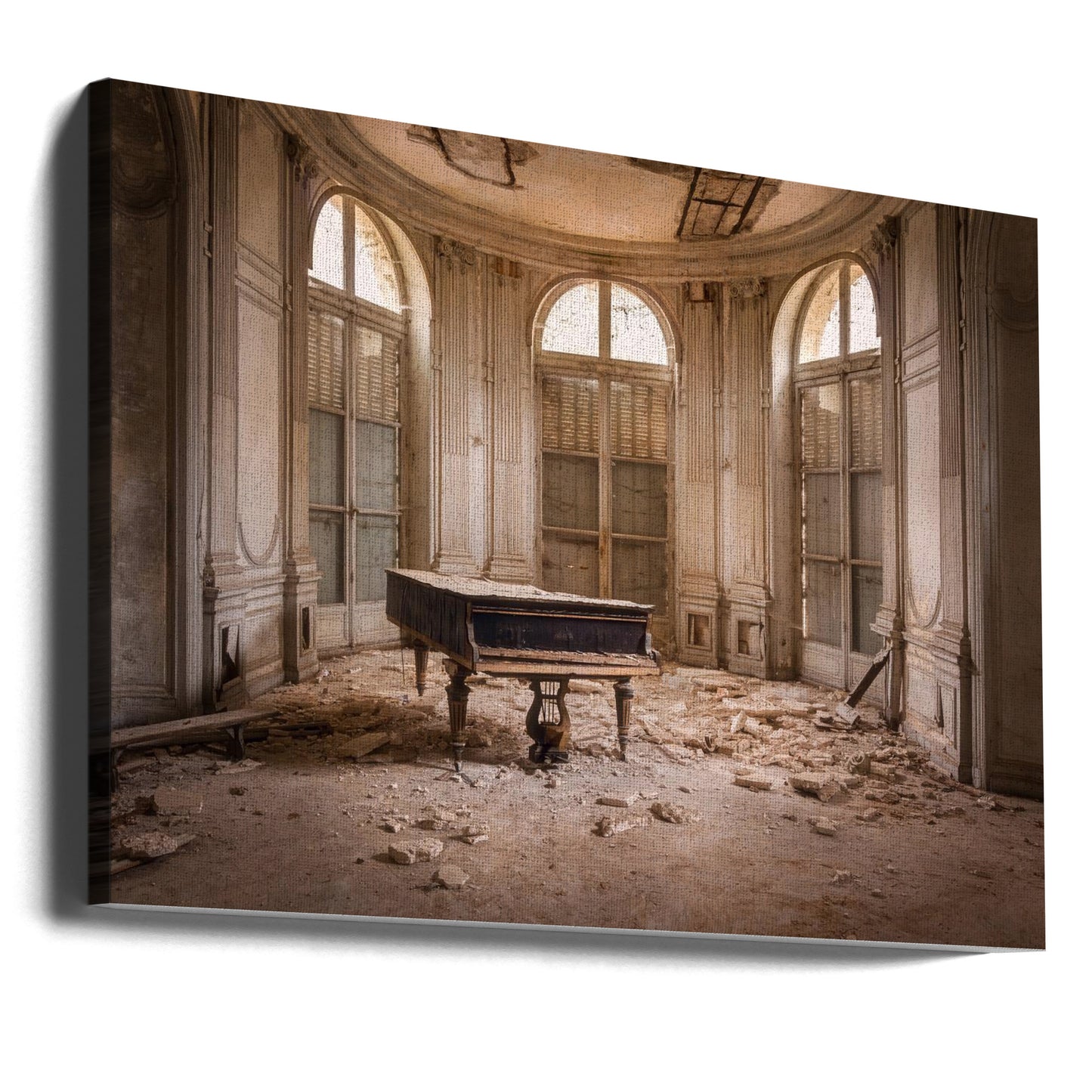 Piano rappeutumassa | Canvastaulut