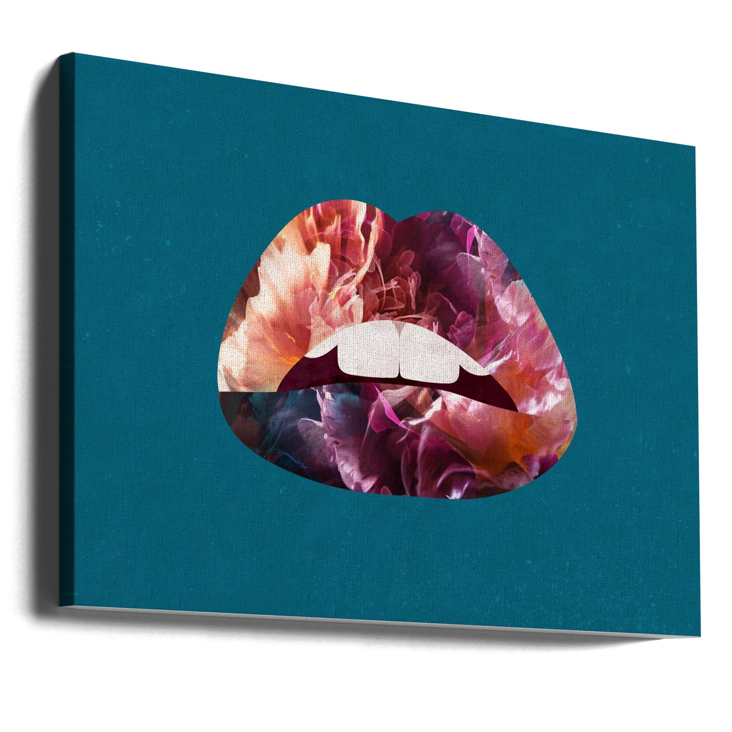 Floral Lips | Canvas