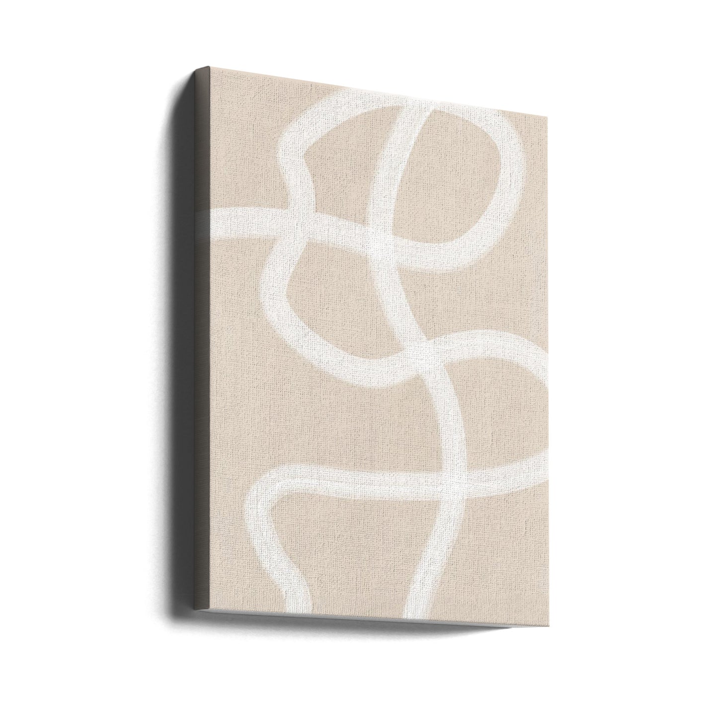 White Brush Stroke Poster | Canvas