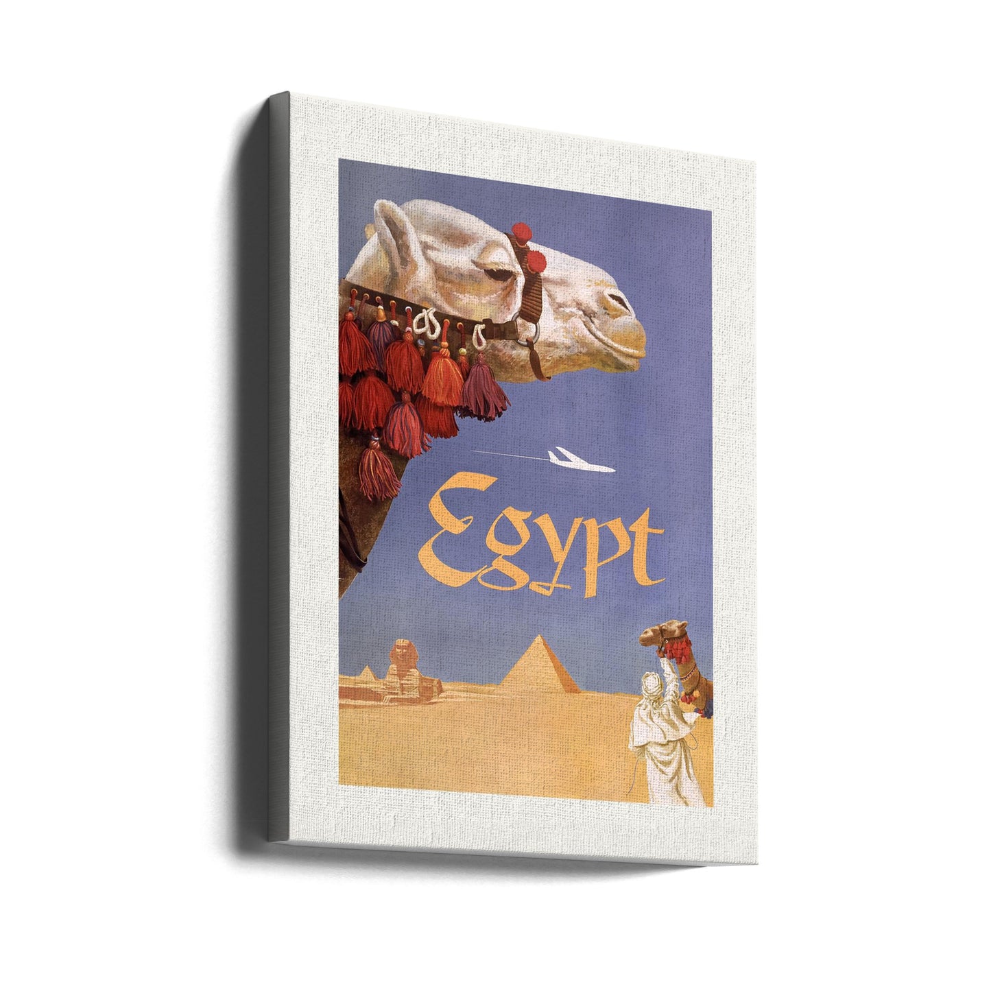 Egypt. Fly Twa (1960) Vintage Poster By David Klein | Canvas