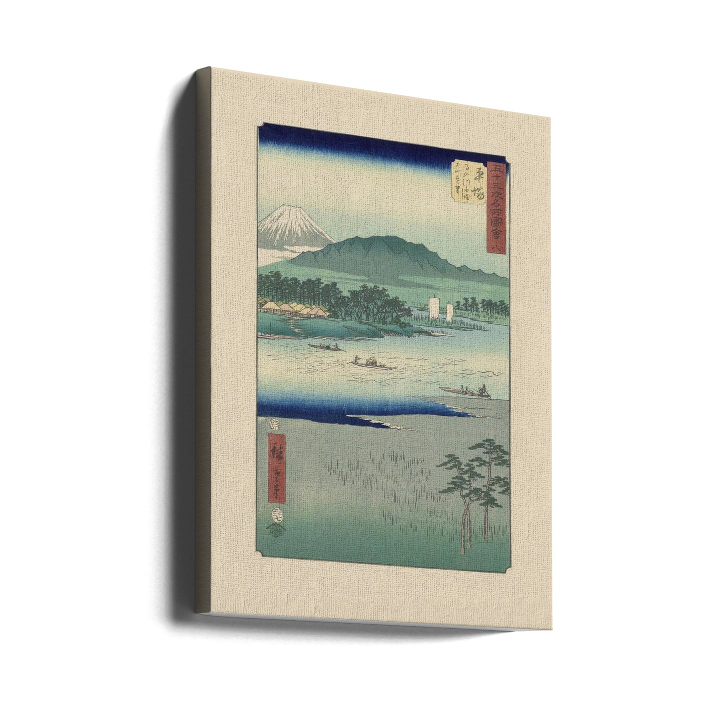 River Highway by Utagawa Hiroshige | Canvastaulut