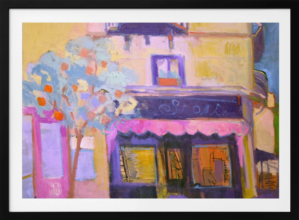 Lebendige Café-Szene | Poster