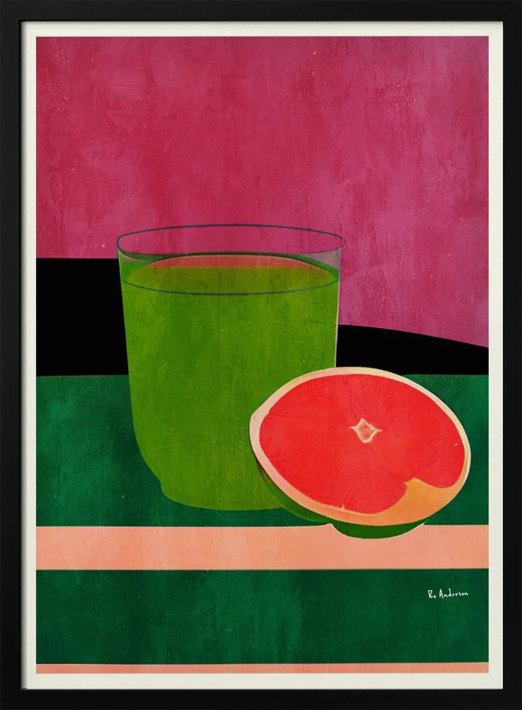 Rosa, kleine Grapefruit | Poster