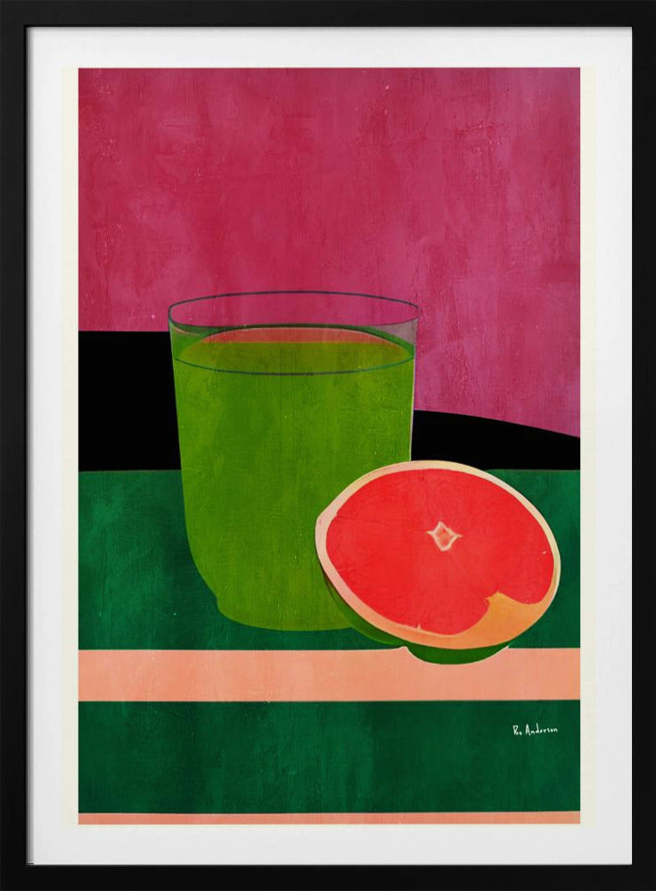 Rosa, kleine Grapefruit | Poster