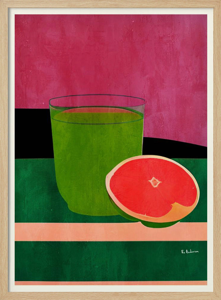 Rosa, kleine Grapefruit | Poster