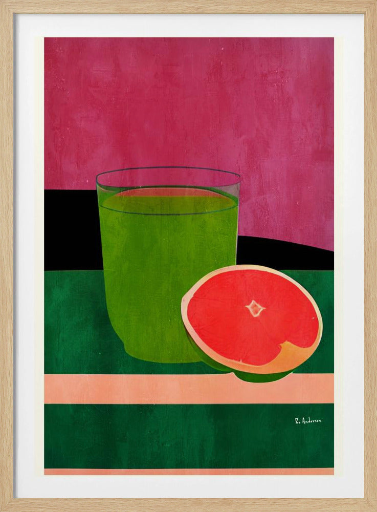 Rosa, kleine Grapefruit | Poster