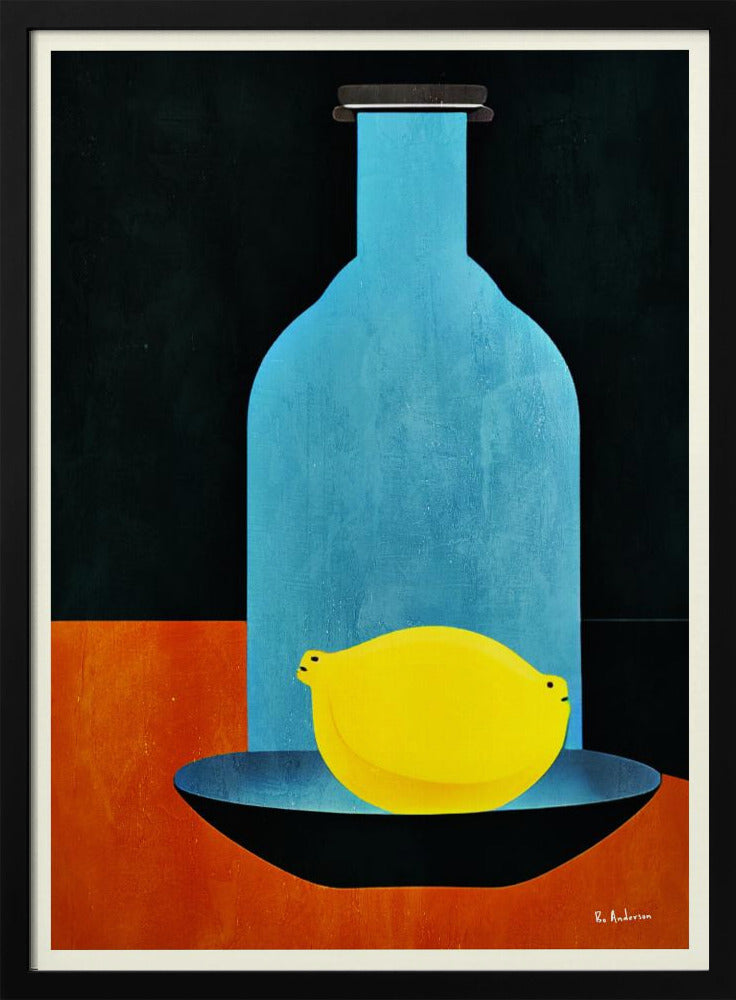 Flasche mit (einsamer) Zitrone: Skinny Bitch | Poster