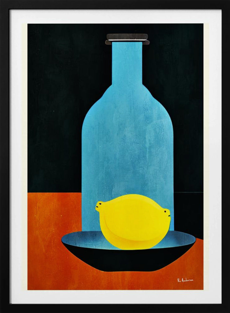 Flasche mit (einsamer) Zitrone: Skinny Bitch | Poster