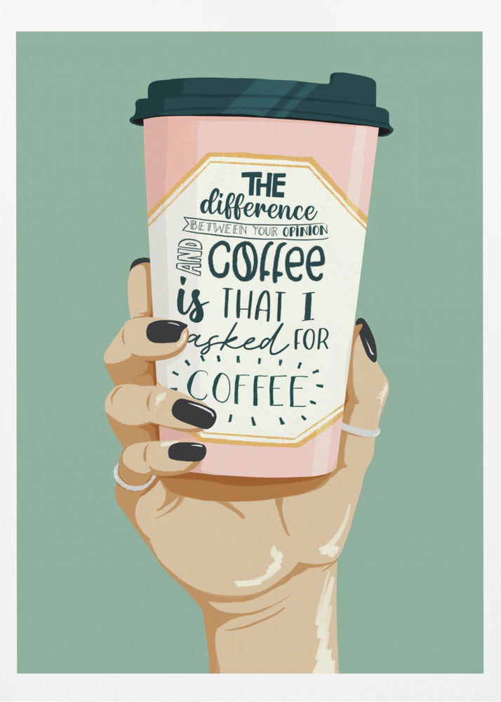 Nach Kaffee gefragt | Poster