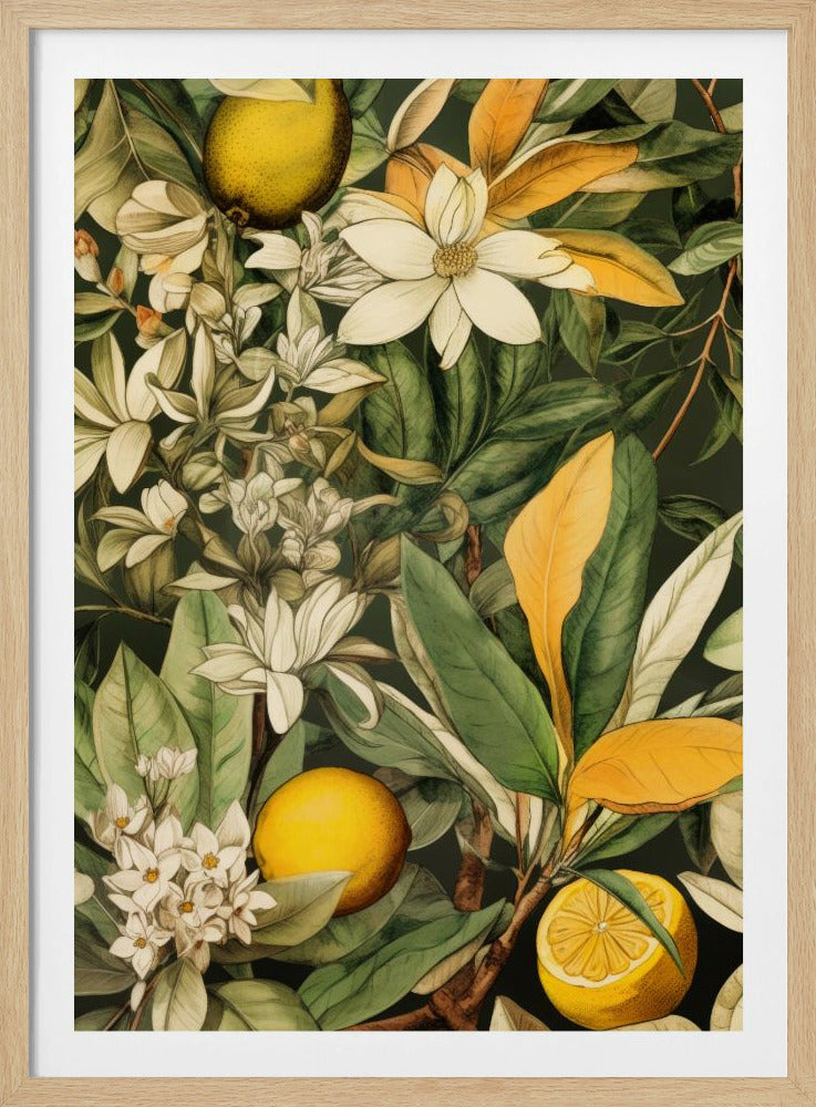 Blumen und Früchte 1 | Poster - Kunstdruck