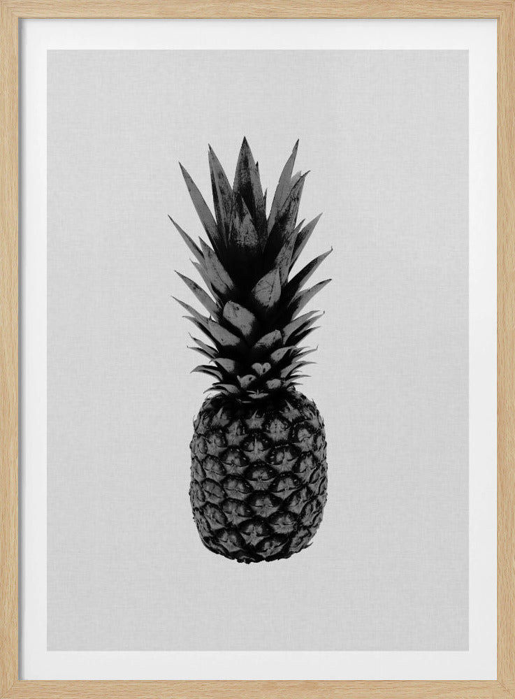 Ananas mustavalkoinen | Julisteet - Taidevedokset