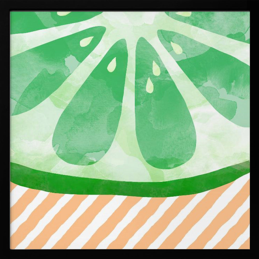 Limetten-Abstrakt | Poster - Kunstdruck