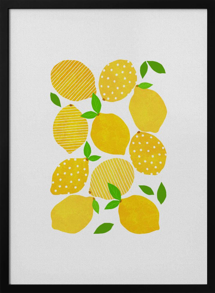 Zitronenmenge | Poster - Kunstdruck