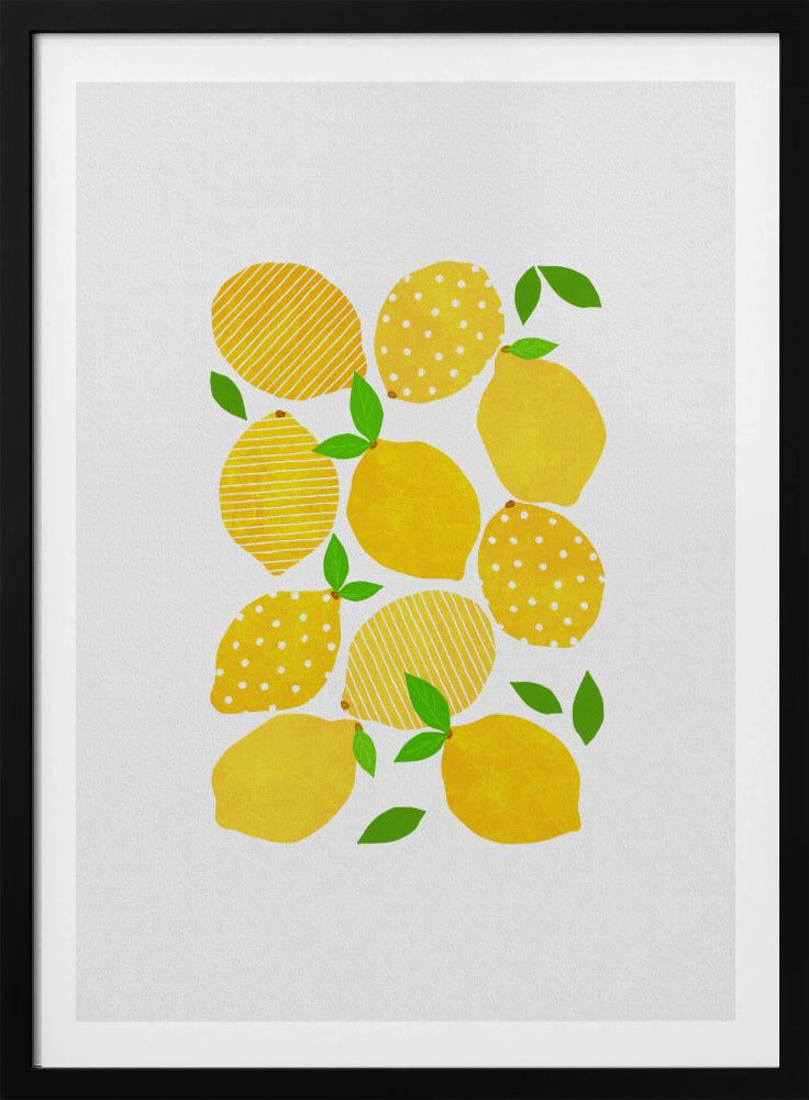 Zitronenmenge | Poster - Kunstdruck