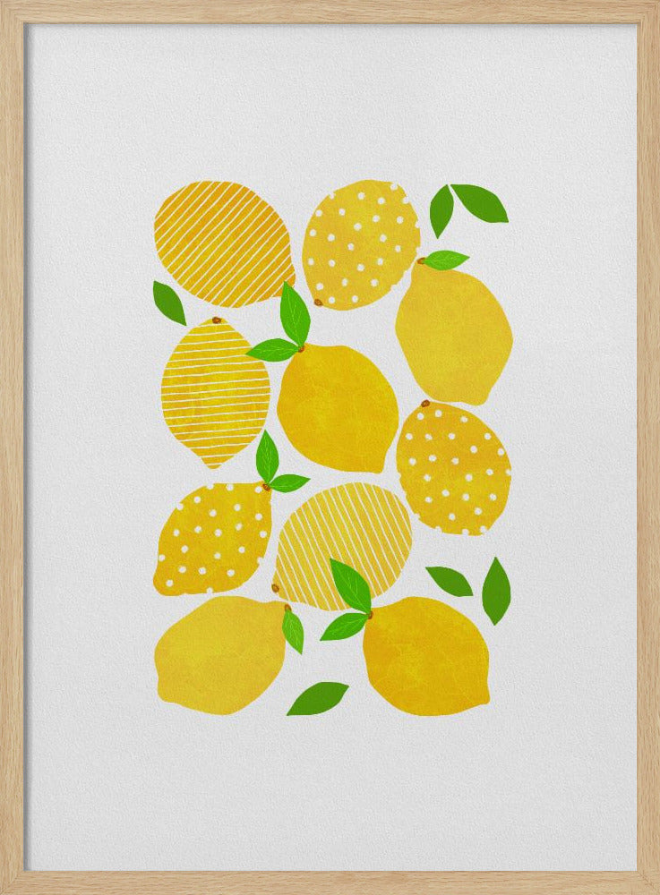 Zitronenmenge | Poster - Kunstdruck