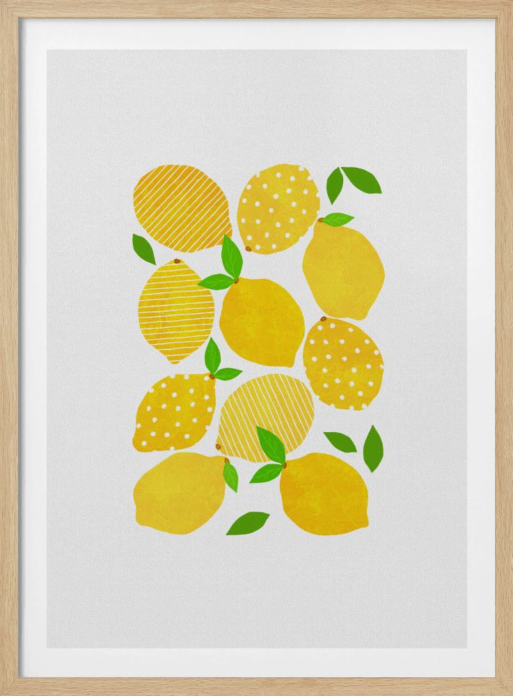 Zitronenmenge | Poster - Kunstdruck
