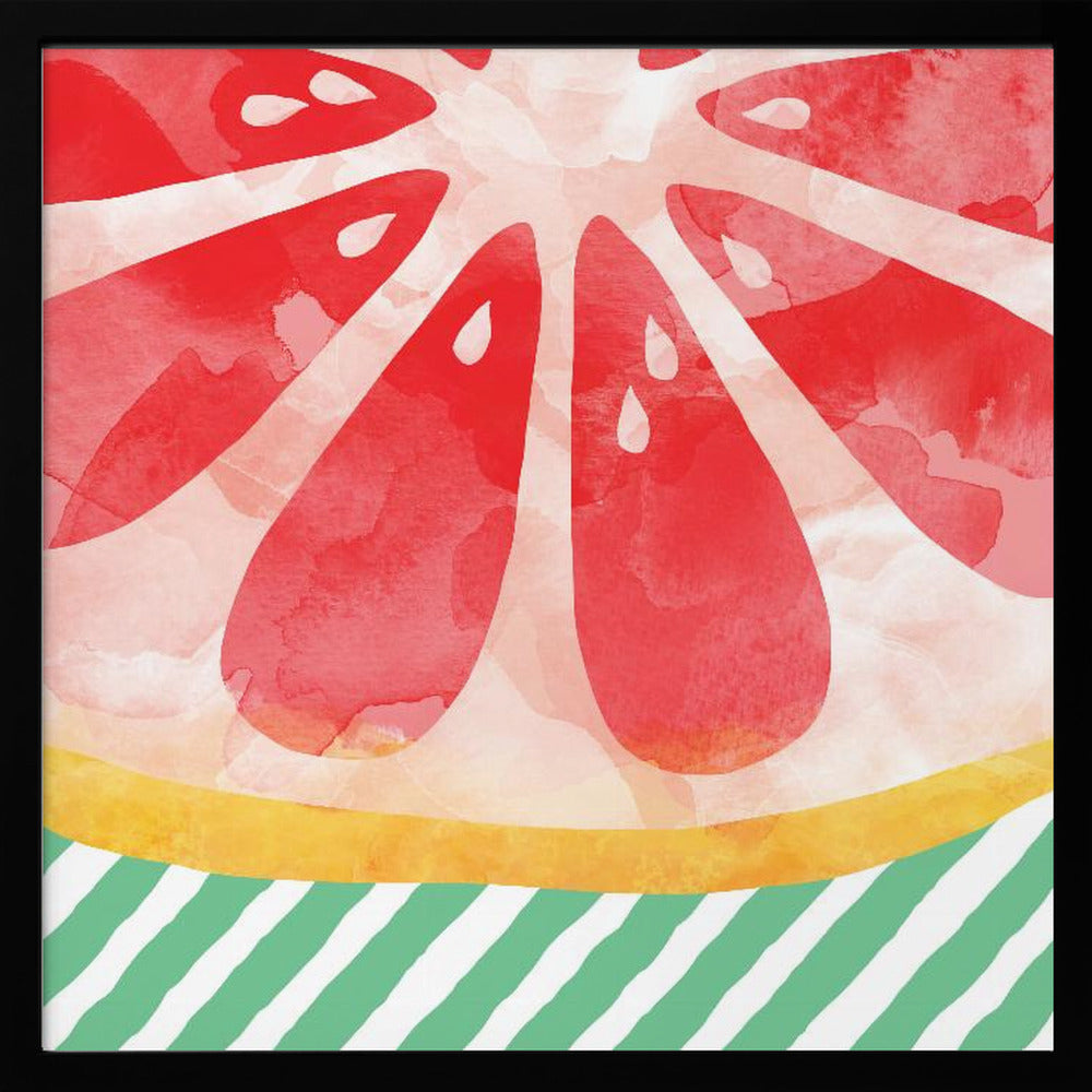 Rote Grapefruit | Poster - Kunstdruck