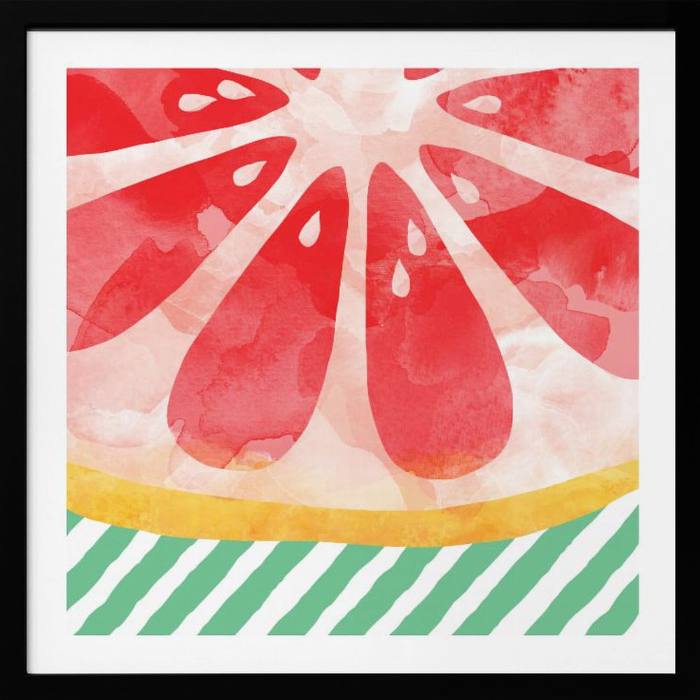 Rote Grapefruit | Poster - Kunstdruck