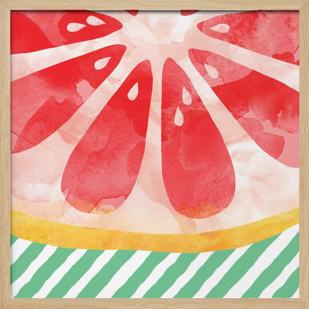 Rote Grapefruit | Poster - Kunstdruck