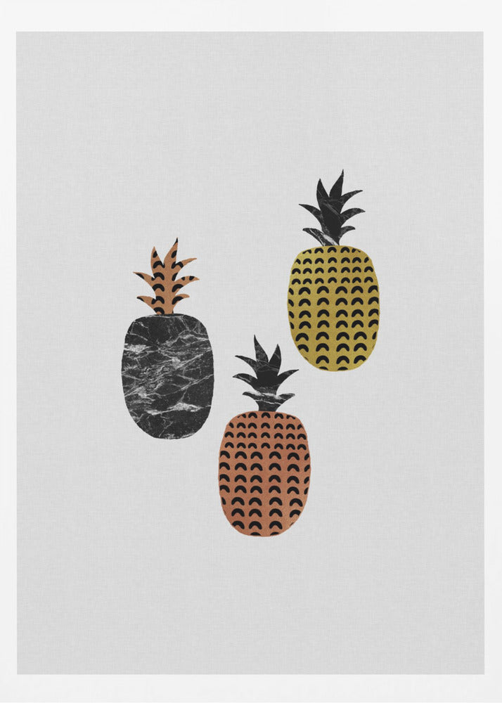 Skandinavische Ananas | Poster - Kunstdruck