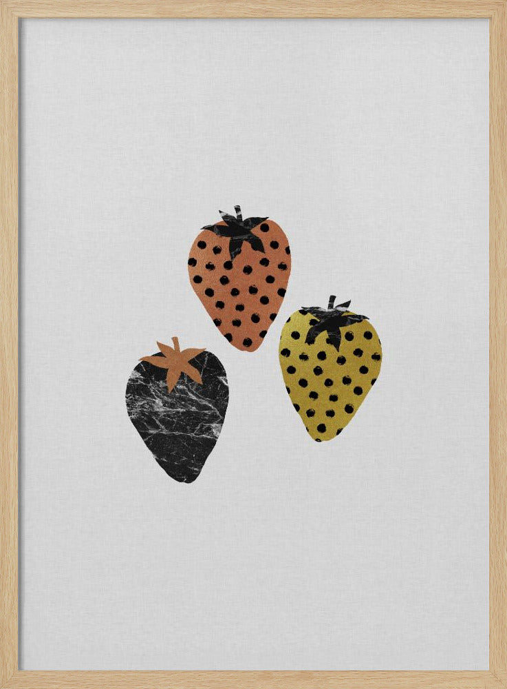 Skandinavische Erdbeeren | Poster - Kunstdruck