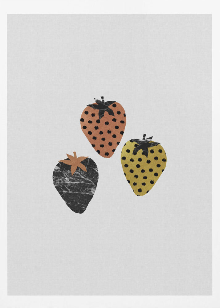 Skandinavische Erdbeeren | Poster - Kunstdruck