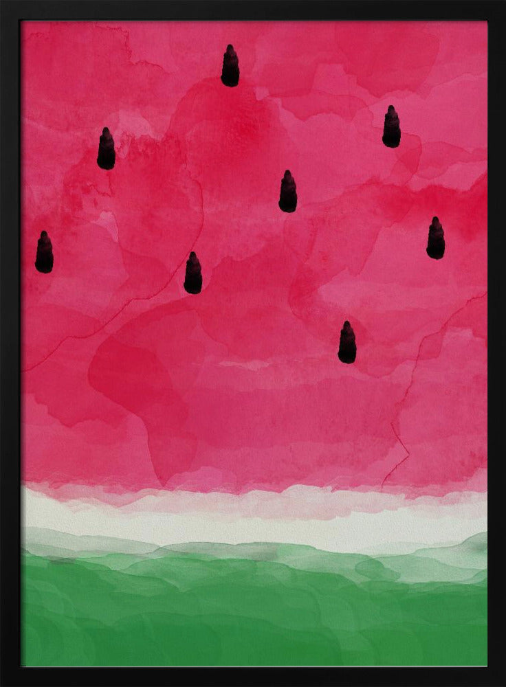 Resumen de sandía A0 | Posters  - Impresiones de Arte