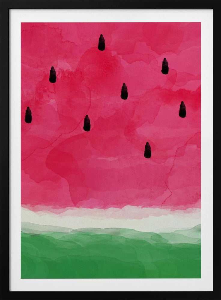 Resumen de sandía A0 | Posters  - Impresiones de Arte