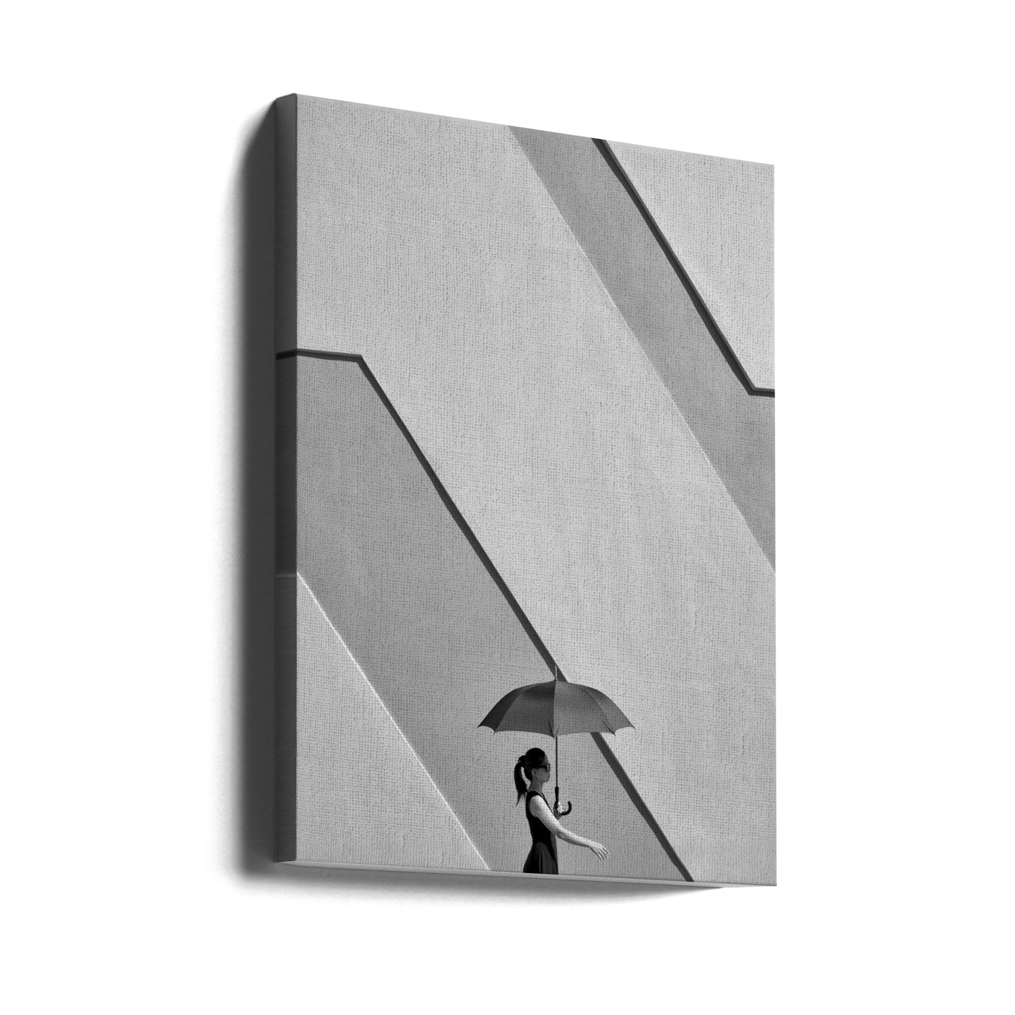 Frau mit Regenschirm | Leinwand-Bilder