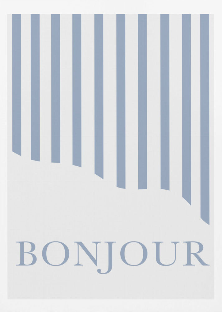 Bonjour Stripes | Poster