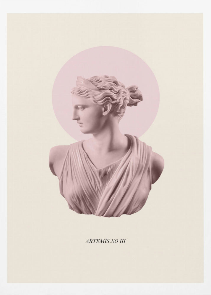 Rosa Artemis mit Heiligenschein | Poster