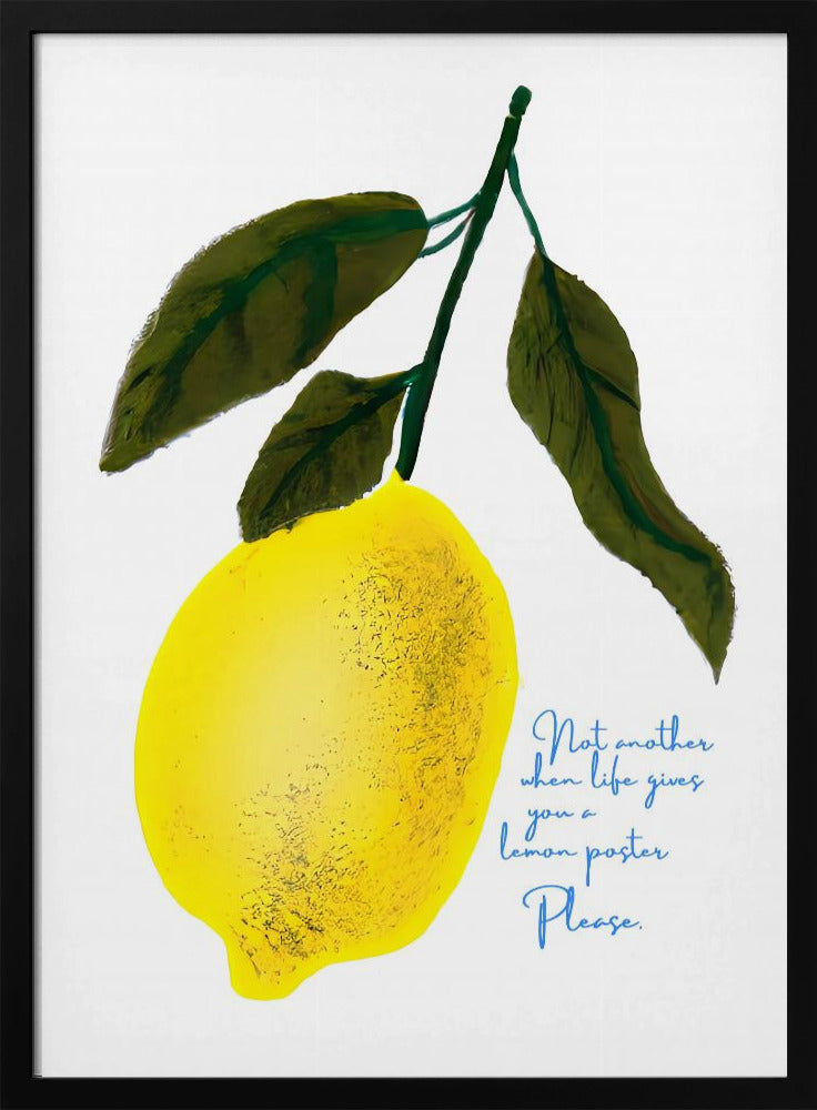 Zitronen-Kopfnoten | Poster - Kunstdruck