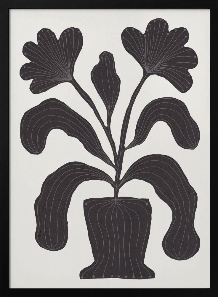 Linolschnitt Blumen #2 | Poster