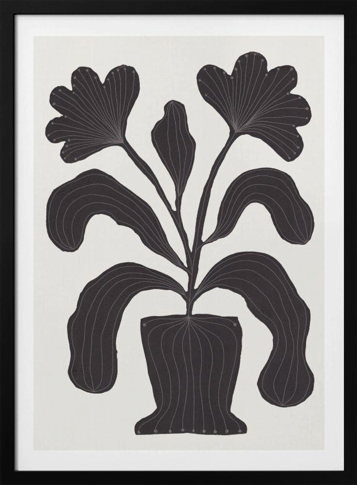 Linolschnitt Blumen #2 | Poster