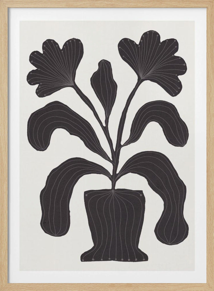 Linolschnitt Blumen #2 | Poster