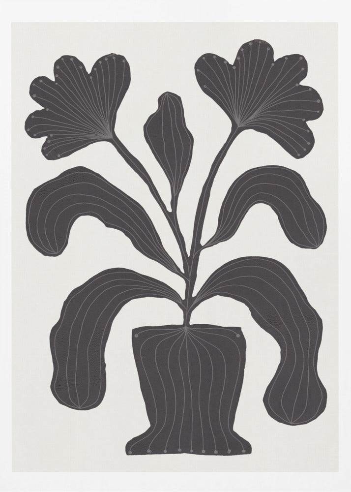 Linolschnitt Blumen #2 | Poster