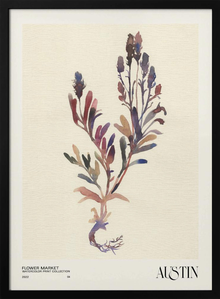Aquarelldrucksammlung. Blumenmarkt - Austin | Poster