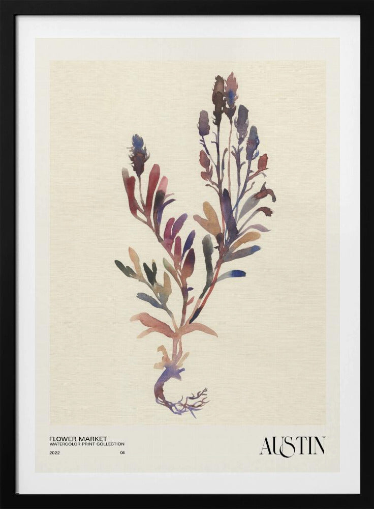 Aquarelldrucksammlung. Blumenmarkt - Austin | Poster