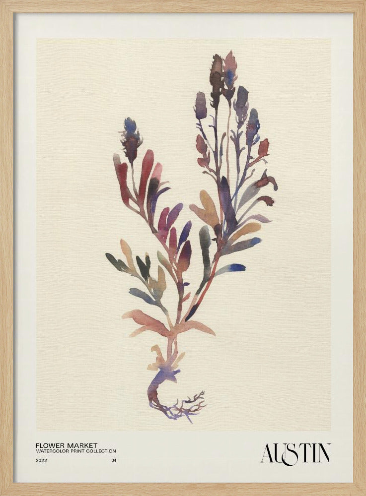 Aquarelldrucksammlung. Blumenmarkt - Austin | Poster