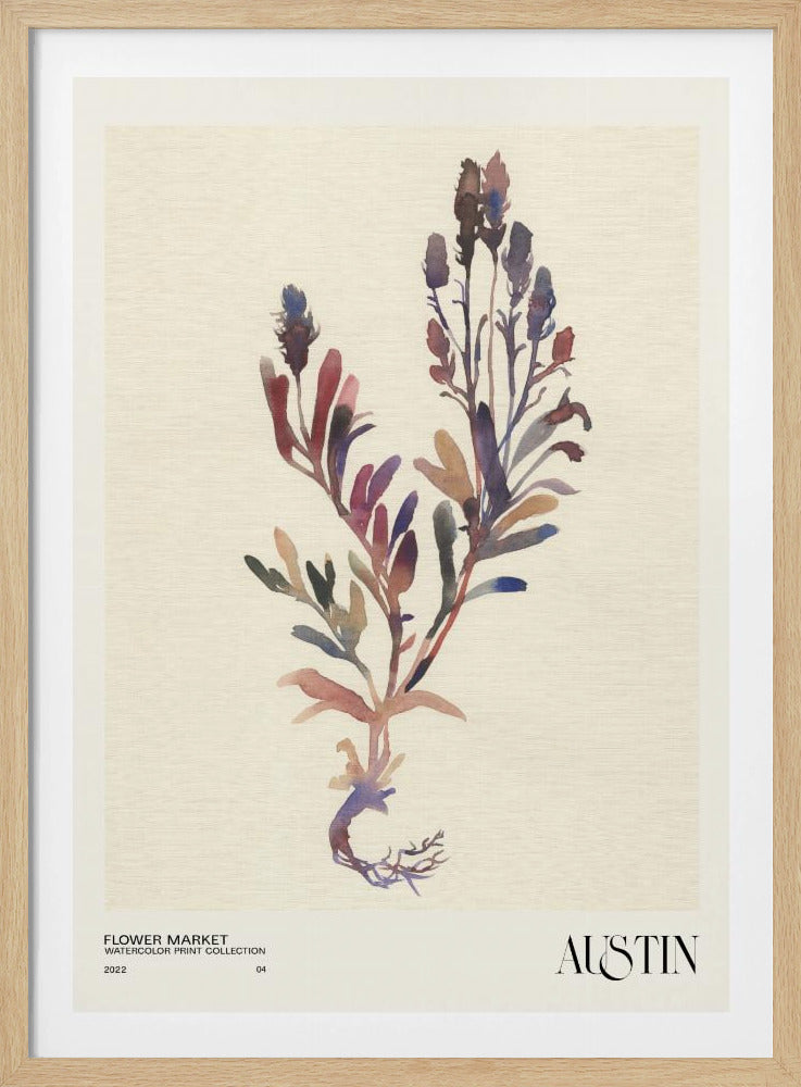 Aquarelldrucksammlung. Blumenmarkt - Austin | Poster
