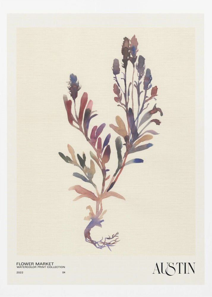 Aquarelldrucksammlung. Blumenmarkt - Austin | Poster