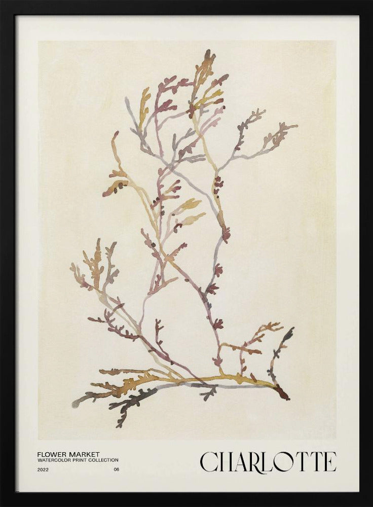 Aquarelldrucksammlung. Blumenmarkt - Charlotte | Poster