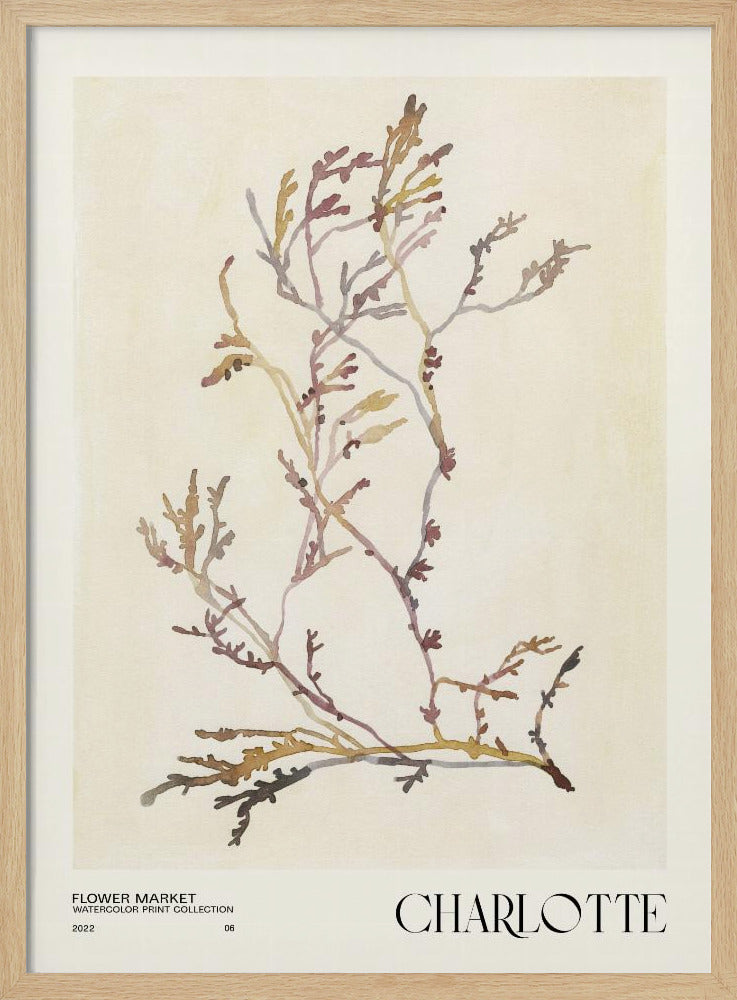 Aquarelldrucksammlung. Blumenmarkt - Charlotte | Poster