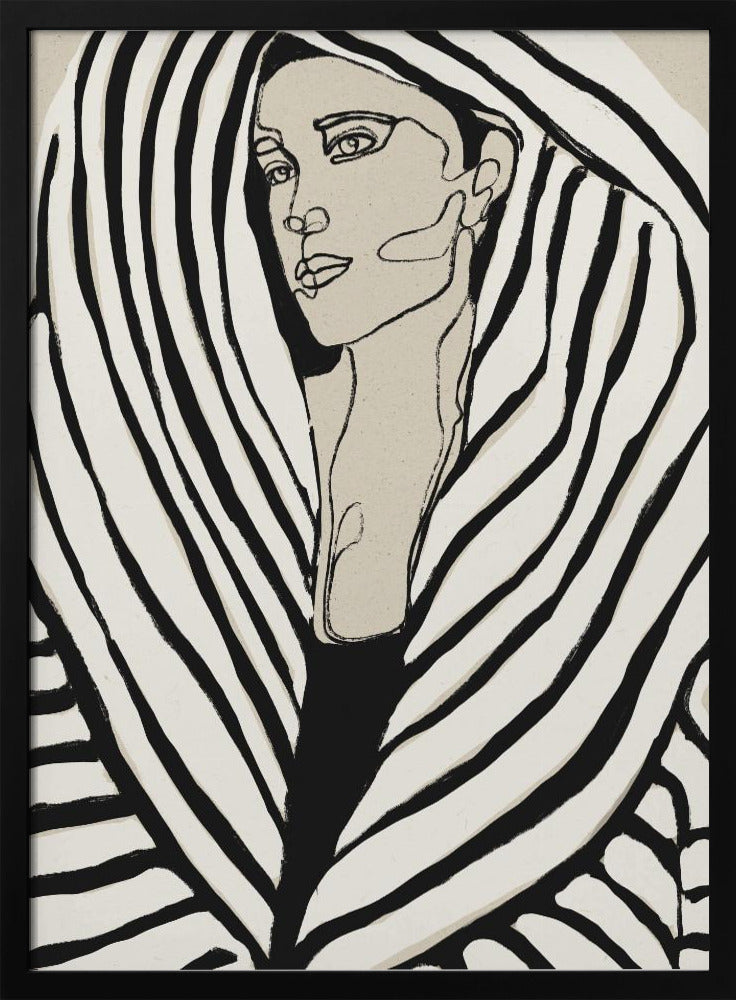 Gestreifter Mantel | Poster