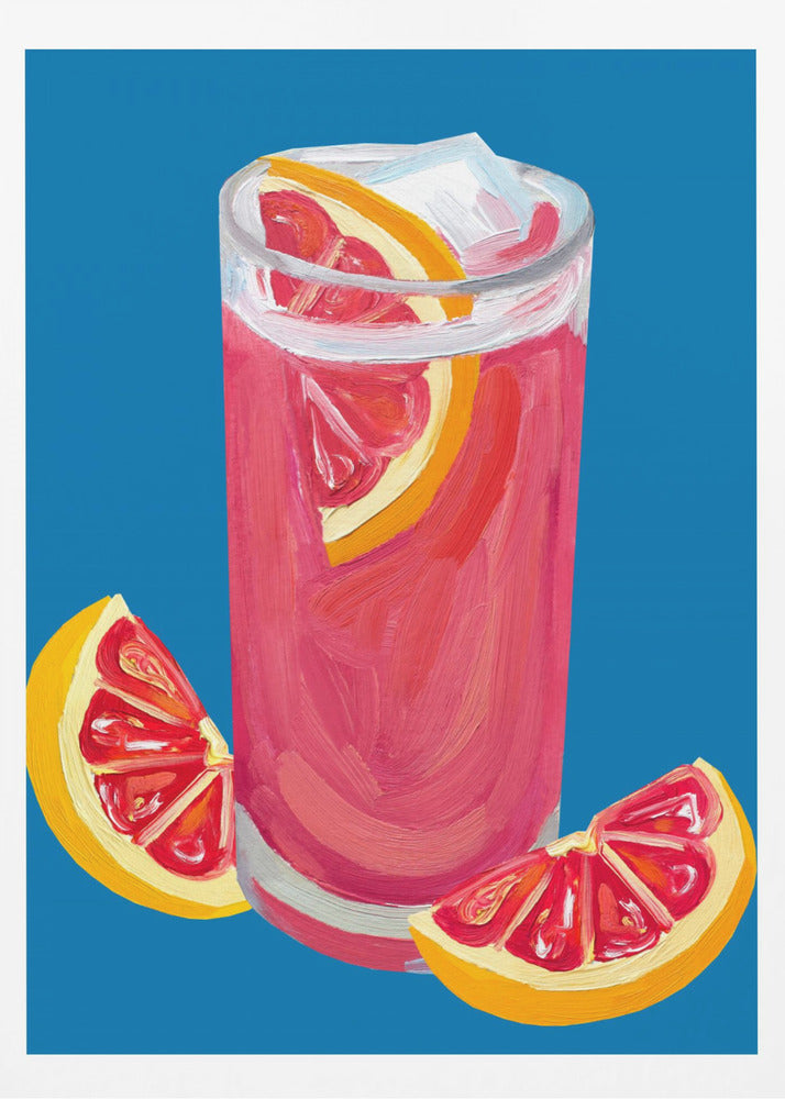 Grapefruit Paloma Blue | Poster