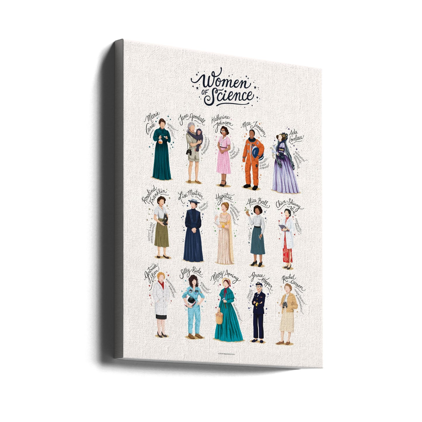 Tieteen naiset | Canvastaulut