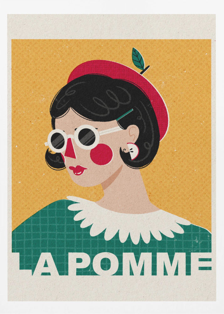 El retrato de la moda francesa de Apple | Posters  - Impresiones de Arte