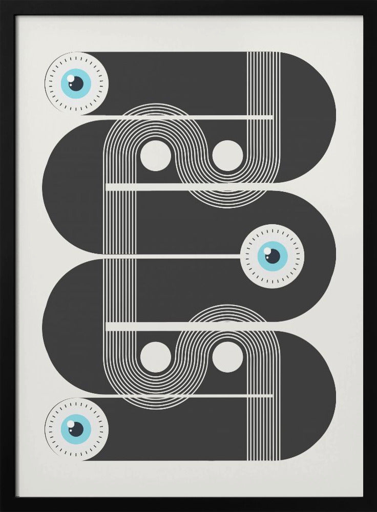 Geometrische böse Augen | Poster