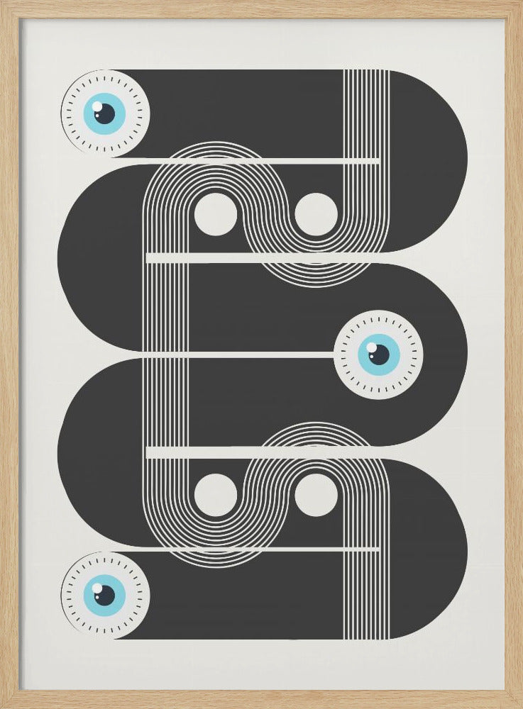 Geometrische böse Augen | Poster
